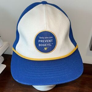 Puma Golf Mens Blue “Only You Can Prevent Bogeys”Snapback Hat Nwt Rickie Fowler